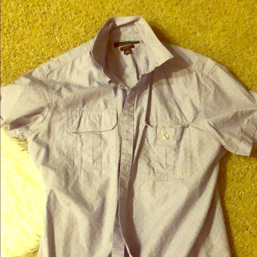 purple button up 💜